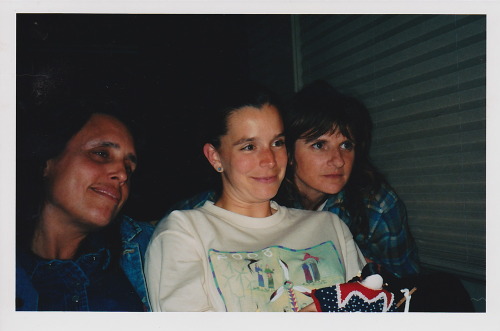 Winona LaDuke.Dana Powell.Amy on the bus 2003 Honor the Earth Tour