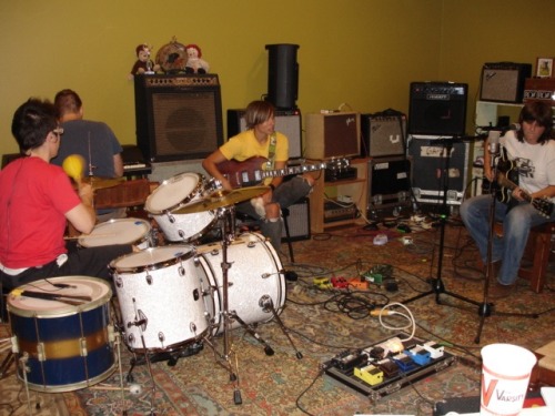 Melissa York. Greg Griffith. Kaia Wilson. Amy Rehearsal to record Didn't It Feel Kinder 2008